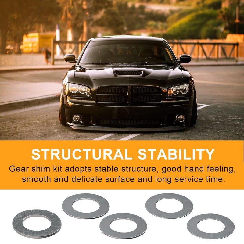 HEBRAR 26140 Distributor Gear Shim Kit Compatible with GM and for Chrysler, Accel Shim Kit, Multiple Specifications Gear Kit 2 PCS Thickness 0.5mm and 0.25mm,1 PCS 1.32mm Thick Shims - Image 3